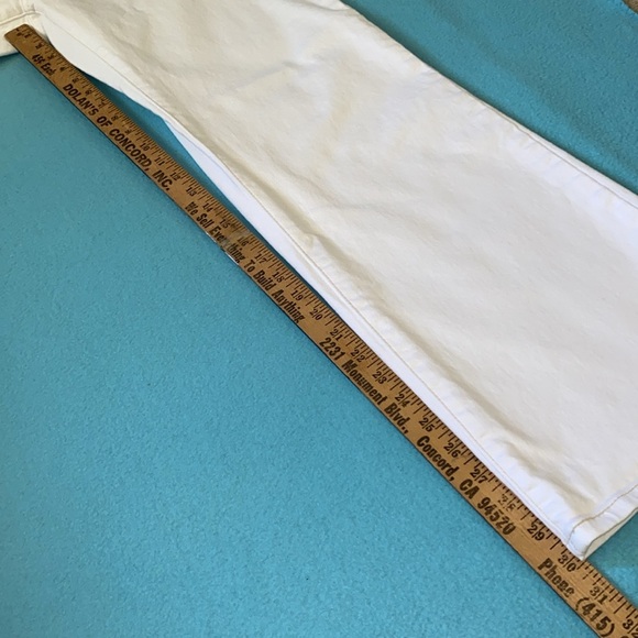 LEVI’S 512 bootcut perfectly slimming high rise wide leg white NEW size 16M - Picture 14 of 16